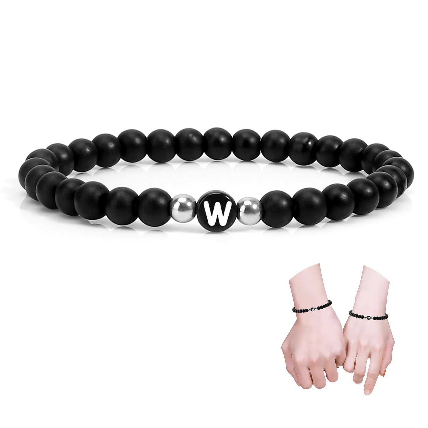 GuardiaTech Couples Initial Bracelets