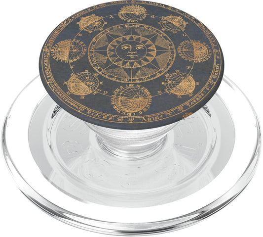 Celestial Mystical Moon Sun Magic Stars Luna Spiritual Women PopSockets MagSafe PopGrip for iPhone