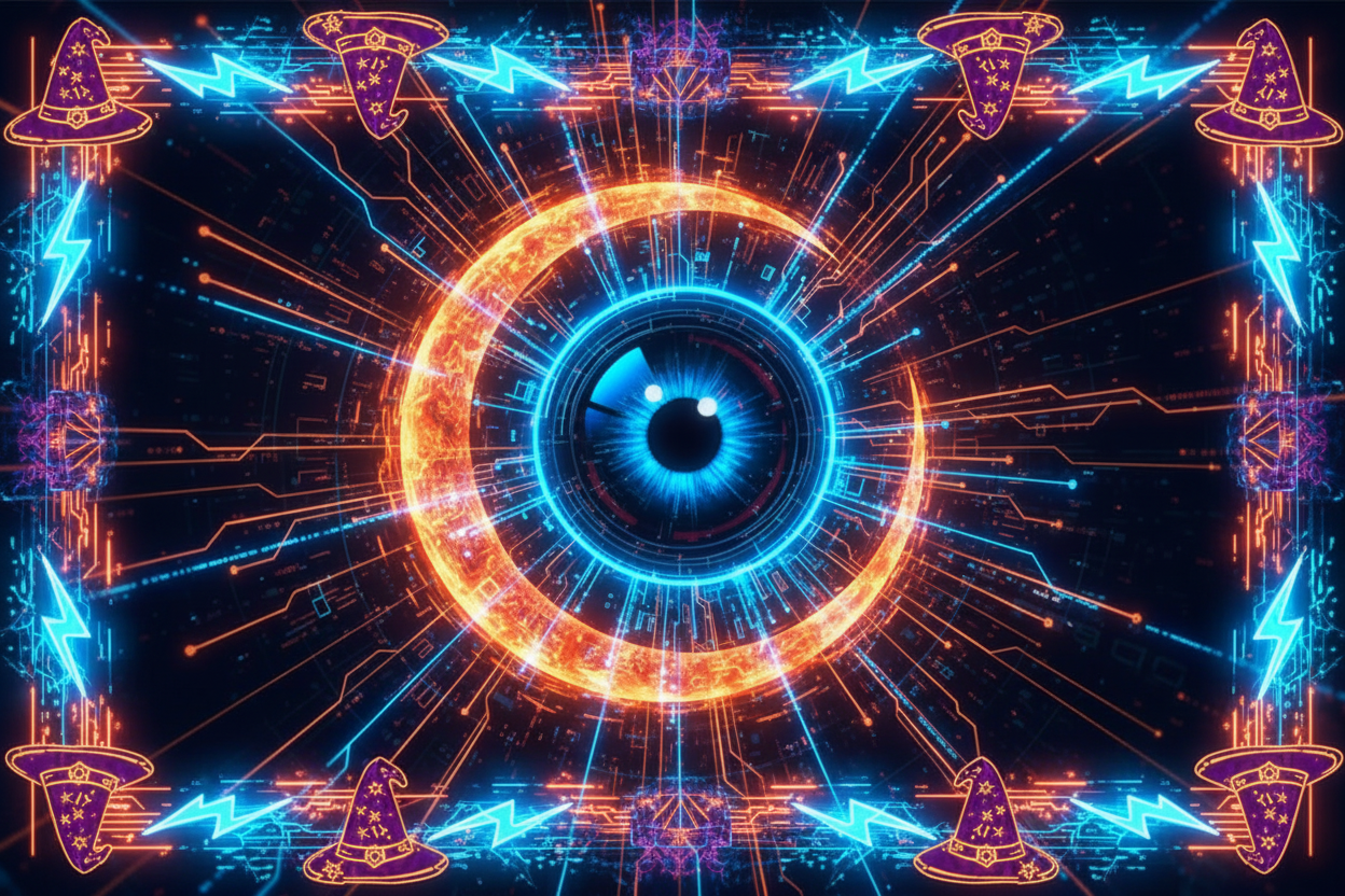 mystic retro tech spiritual 
